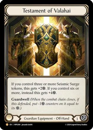 Testament of Valahai [MPG004]