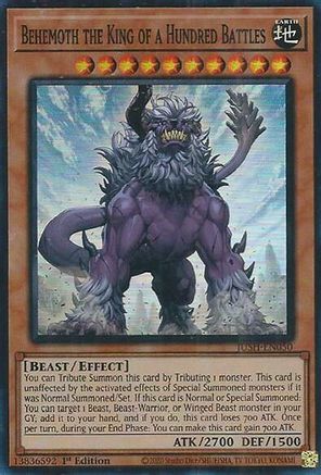 Behemoth the King of a Hundred Battles (Super Rare) [JUSH - JUSH-EN050]