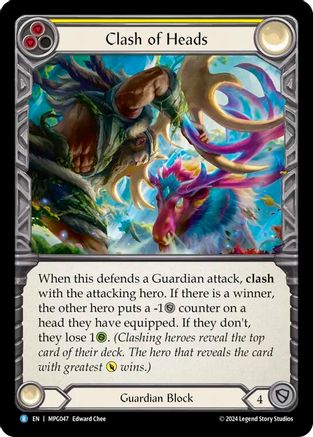 Clash of Heads (MPG047) - Mastery Pack Guardian Rainbow Foil