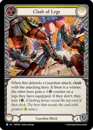 Clash of Legs (MPG050) - Mastery Pack Guardian Rainbow Foil
