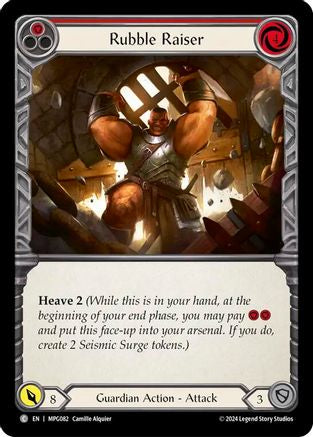 Rubble Raiser (Red) (MPG082) - Mastery Pack Guardian Rainbow Foil