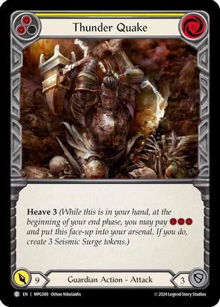 Thunder Quake (Yellow) (MPG089) - Mastery Pack Guardian