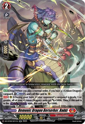 Demonic Dragon Berserker, Bakki [DZ-BT09 - DZ-BT09/021EN]