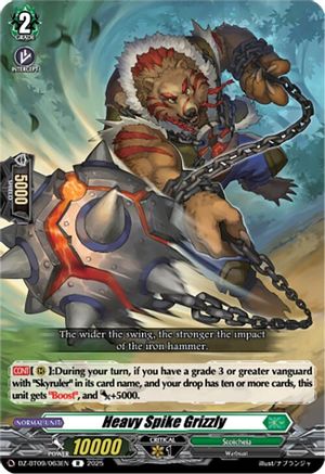 Heavy Spike Grizzly (DZ-BT09/063EN) - DZ-BT09: Super Brave Detonation