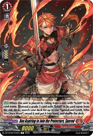 Boy Aspiring to Join the Protectors, Sperod (DZ-BT09/070EN) - DZ-BT09: Super Brave Detonation