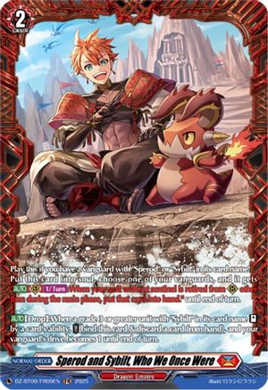 Sperod and Sybilt, Who We Once Were (FR) (DZ-BT09/FR09EN) - DZ-BT09: Super Brave Detonation