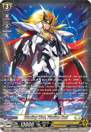 Blazing Lion, Platina Ezel (SR) (DZ-BT09/SR23EN) - DZ-BT09: Super Brave Detonation