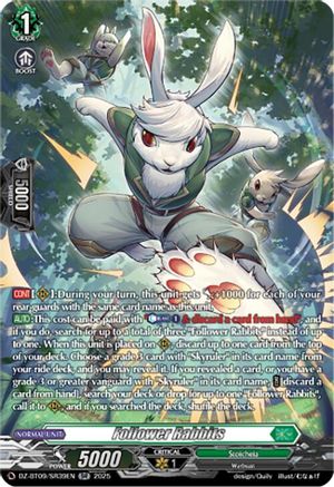 Follower Rabbits (SR) (DZ-BT09/SR39EN) - DZ-BT09: Super Brave Detonation