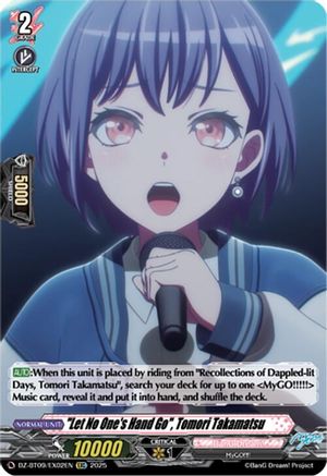 "Let No One's Hand Go", Tomori Takamatsu (EXRRR) (DZ-BT09/EX02EN) - DZ-BT09: Super Brave Detonation