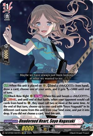 Unadorned Heart, Soyo Nagasaki (EXRRR) (DZ-BT09/EX07EN) - DZ-BT09: Super Brave Detonation