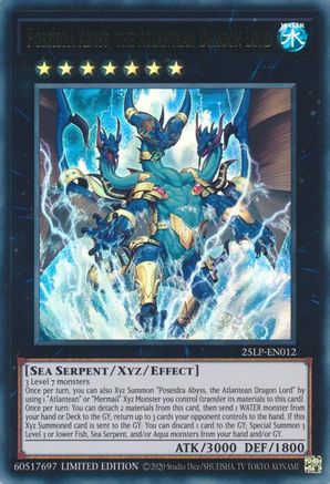 Poseidra Abyss, the Atlantean Dragon Lord [25LP - 25LP-EN012]