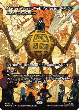 Master Weaver, Web Protector - Arasta of the Endless Web (Borderless) [MAR - 32]