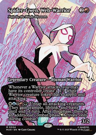 Spider-Gwen, Web-Warrior - Najeela, the Blade-Blossom (Borderless) [MAR - 24]
