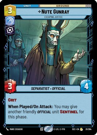 Nute Gunray - Escaping Justice [SEC - 31/264]