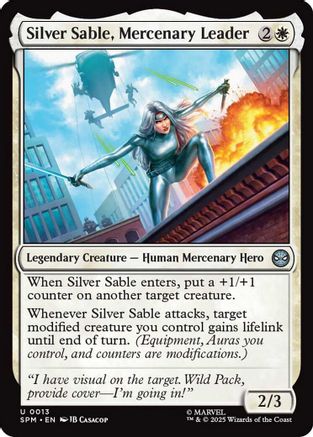 Silver Sable, Mercenary Leader (SPM-013) - Marvel's Spider-Man Foil