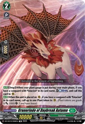 Granorindo of Daybreak Autumn (DZ-SS10/008EN) - DZ-SS10: Shiki Otei Start Deck