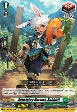 Satisfying Harvest, Rabbirit (DZ-SS10/015EN) - DZ-SS10: Shiki Otei Start Deck