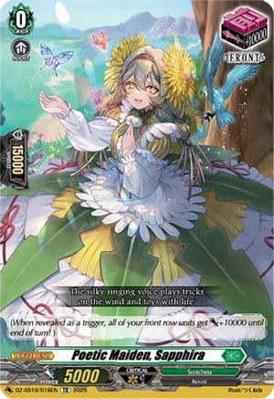 Poetic Maiden, Sapphira (DZ-SS10/016EN) - DZ-SS10: Shiki Otei Start Deck