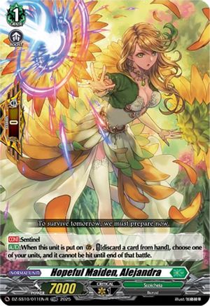 Hopeful Maiden, Alejandra (TDR) (DZ-SS10/011EN-R) - DZ-SS10: Shiki Otei Start Deck