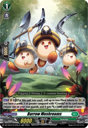 Burrow Mushrooms (TDR) (DZ-SS10/012EN-R) - DZ-SS10: Shiki Otei Start Deck