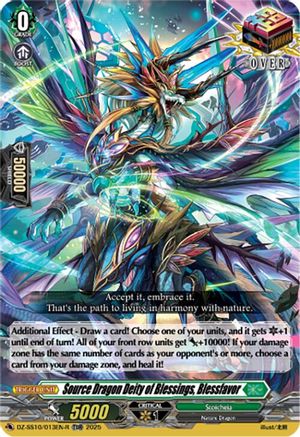 Source Dragon Deity of Blessings, Blessfavor (TDR) (DZ-SS10/013EN-R) - DZ-SS10: Shiki Otei Start Deck