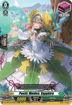 Poetic Maiden, Sapphira (TDR) (DZ-SS10/016EN-R) - DZ-SS10: Shiki Otei Start Deck