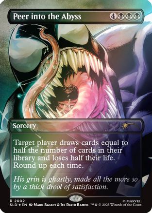 Peer into the Abyss (2002) (Rainbow Foil) (SLD-2002) - Secret Lair Drop Series Foil