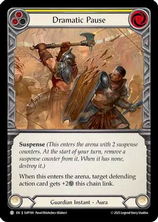 Dramatic Pause (Yellow) (SUP199) - Super Slam Rainbow Foil