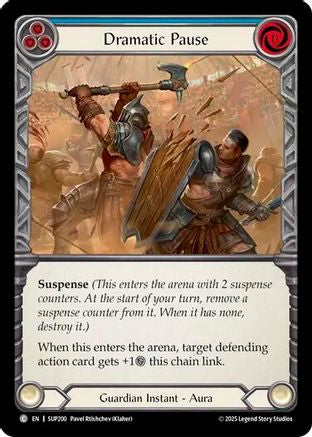Dramatic Pause (Blue) (SUP200) - Super Slam Rainbow Foil