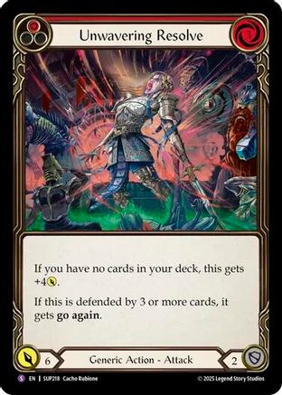 Unwavering Resolve [SUP - SUP218]