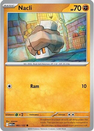 Nacli 082/132  - Reverse Holofoil ME01 Mega Evolution - Common