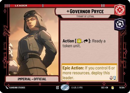 Governor Pryce - Tyrant of Lothal [SEC - 11/264]