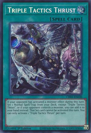 Triple Tactics Thrust (Secret Rare) [CH01 - CH01-EN030]