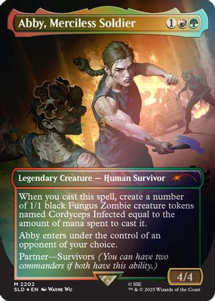 Abby, Merciless Soldier (Rainbow Foil) (SLD-2202) - Secret Lair Drop Series Foil