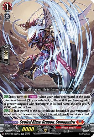Sealed Blaze Dragon, Samupadru (DZ-BT10/022EN) - DZ-BT10: Dragonsoul Resonance