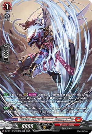 Sealed Blaze Dragon, Samupadru (SR) (DZ-BT10/SR07EN) - DZ-BT10: Dragonsoul Resonance