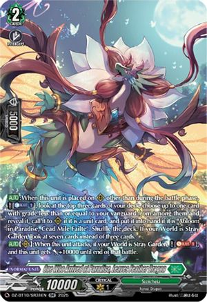One Who Arrived at Paradise, Leaves Feather Dragon (SR) (DZ-BT10/SR31EN) - DZ-BT10: Dragonsoul Resonance