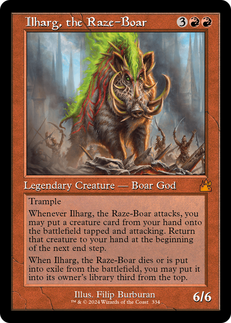 Ilharg, the Raze-Boar (Retro Frame) [RVR - 334]