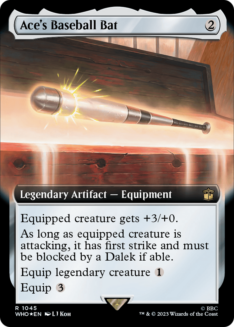 Ace's Baseball Bat (Extended Art) (Surge Foil) [WHO - 1045]