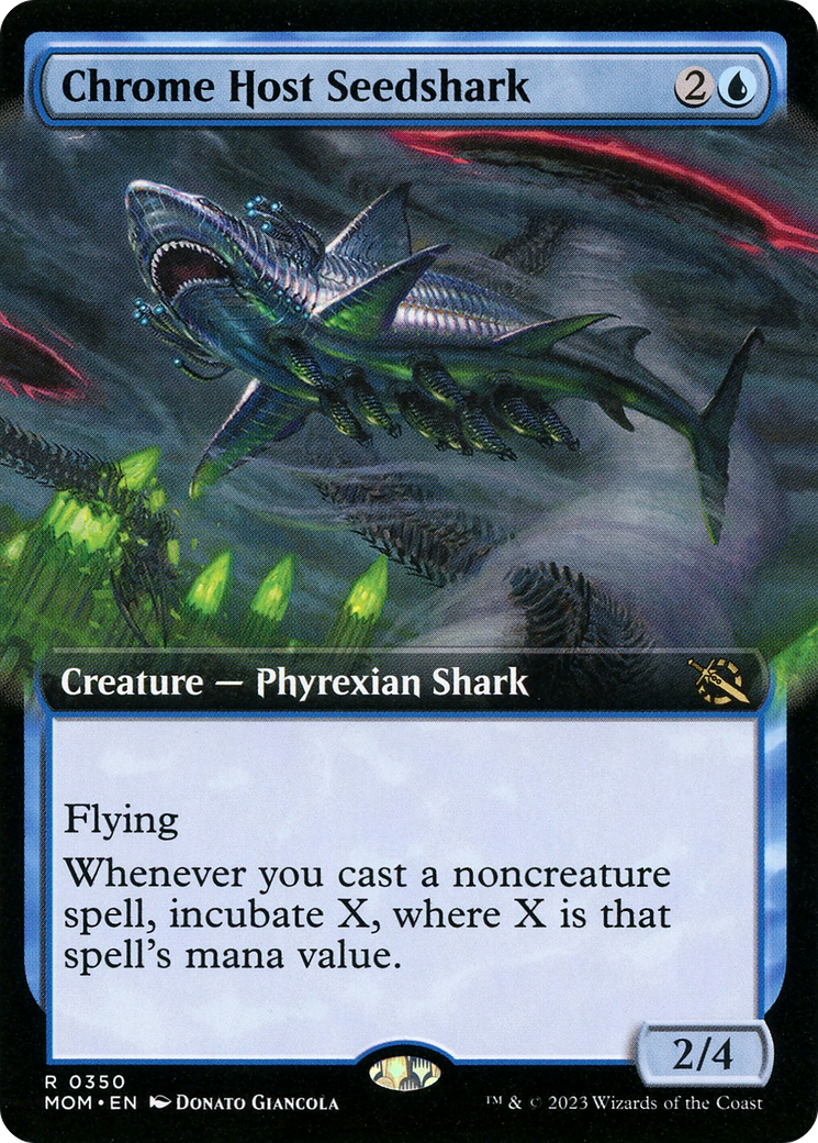 Chrome Host Seedshark (Extended Art) [MOM - 350]