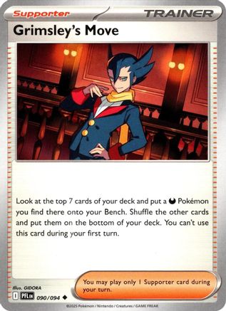 Grimsley's Move 090/094  - Reverse Holofoil ME02 Phantasmal Flames - Uncommon