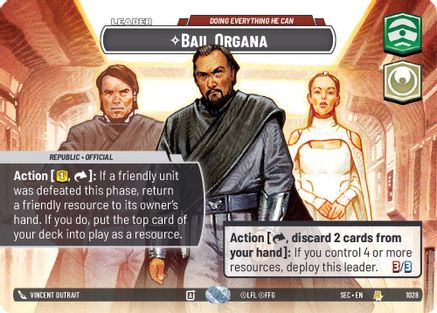 Bail Organa - Doing Everything He Can (Showcase) [SEC - 1028]