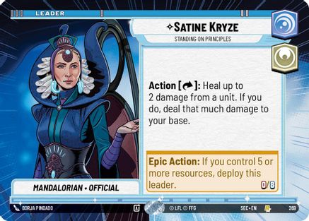 Satine Kryze - Standing on Principles (Hyperspace) [SEC - 269]