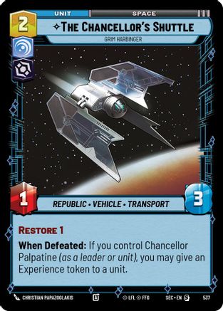 The Chancellor's Shuttle - Grim Harbinger (Foil) [SEC - 537]