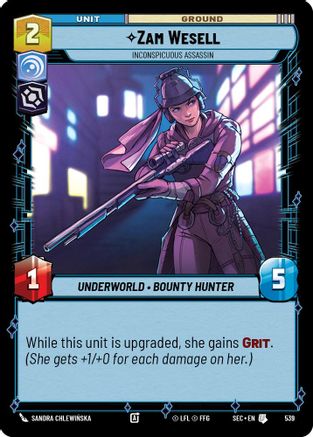 Zam Wesell - Inconspicuous Assassin (Foil) [SEC - 539]
