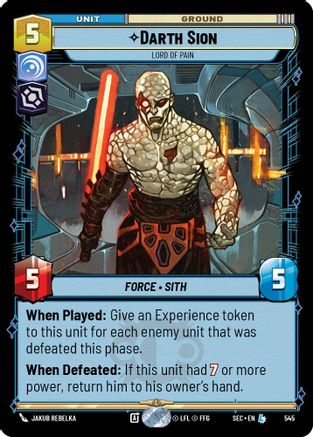 Darth Sion - Lord of Pain (Foil) [SEC - 545]