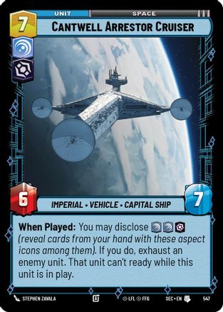 Cantwell Arrestor Cruiser (Foil) [SEC - 547]