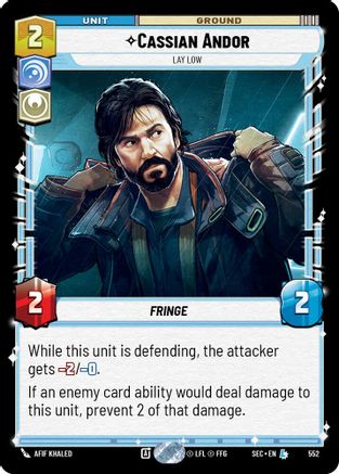 Cassian Andor - Lay Low (Foil) [SEC - 552]