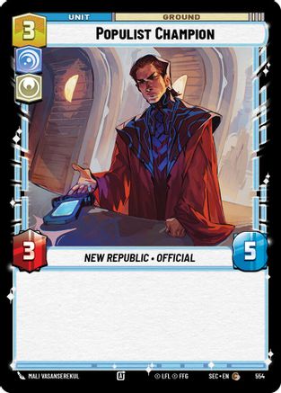 Populist Champion (Foil) [SEC - 554]