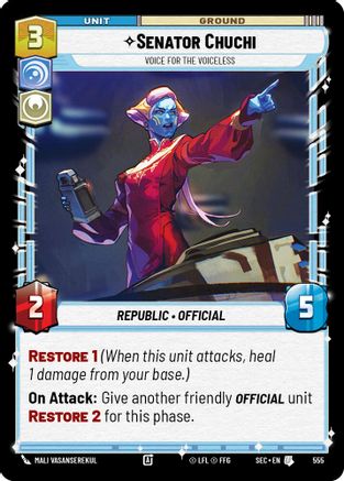 Senator Chuchi - Voice for the Voiceless (Foil) [SEC - 555]